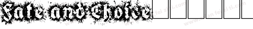 Fate and Choice字体转换